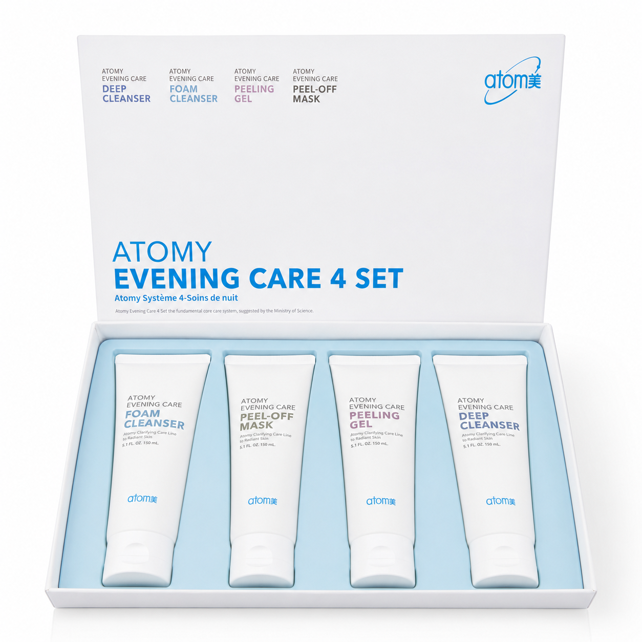 Atomy Evening Care 4 Set – Rutina nocturna de limpieza y renovación facial