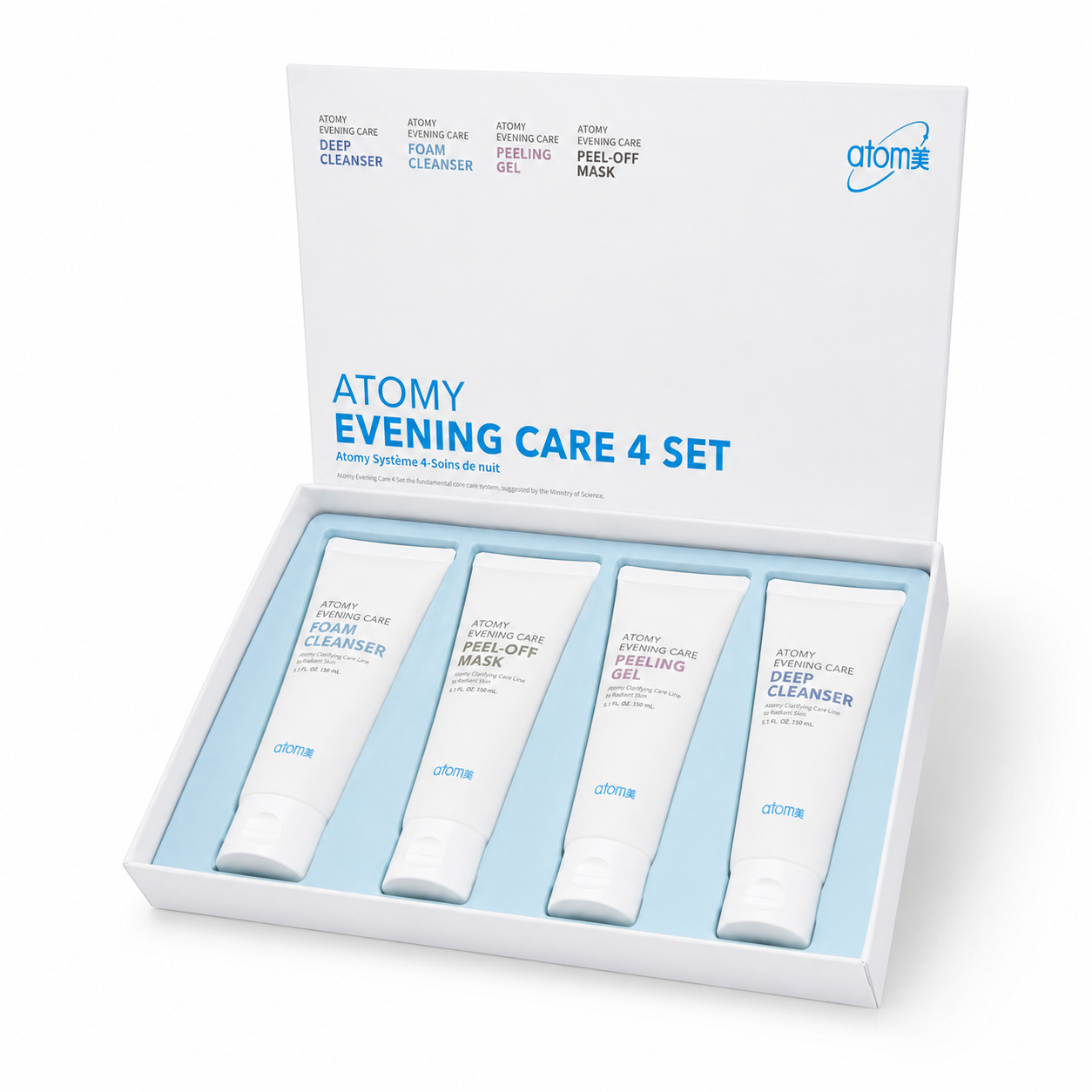 Atomy Evening Care 4 Set – Rutina nocturna de limpieza y renovación facial