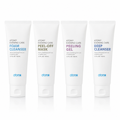 Atomy Evening Care 4 Set – Rutina nocturna de limpieza y renovación facial